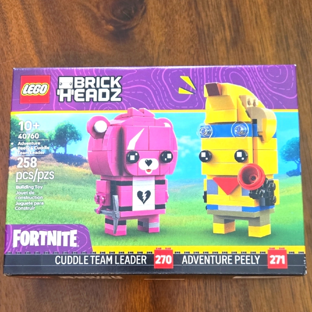 NIB Lego Brick Headz Fortnite 40760 Adventure Peely Cuddle Team Leader